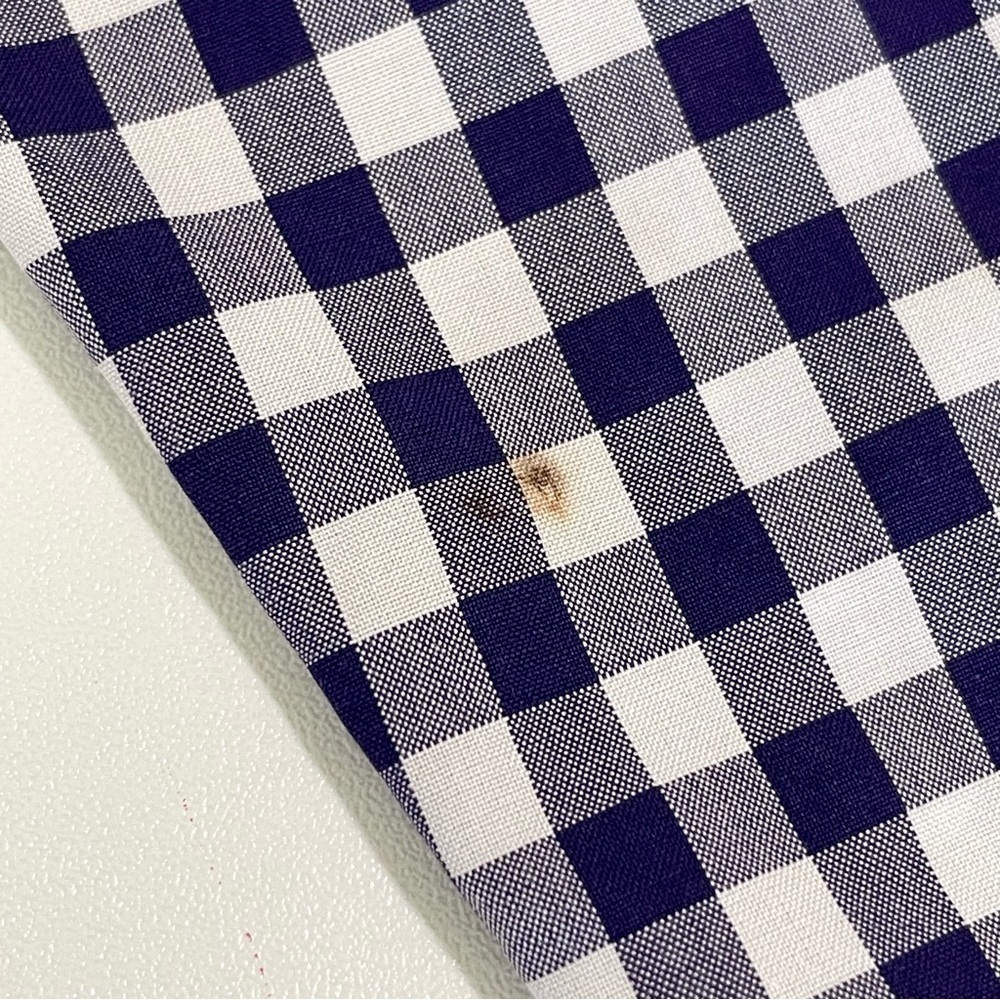 Tom Ford Men’s Slim Fit Gingham Check French Cuff Dress Shirt Blue 43 EU 17 US - Picture 11 of 16